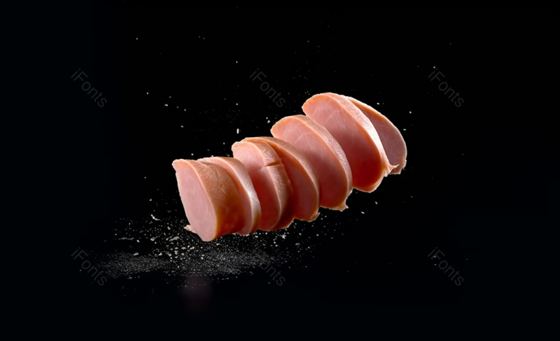 实拍火腿肠高速跳动棚拍黑色背景创意摄影广告素材,高清,摄影图,摄影图片,图片大全,摄影图免费下载